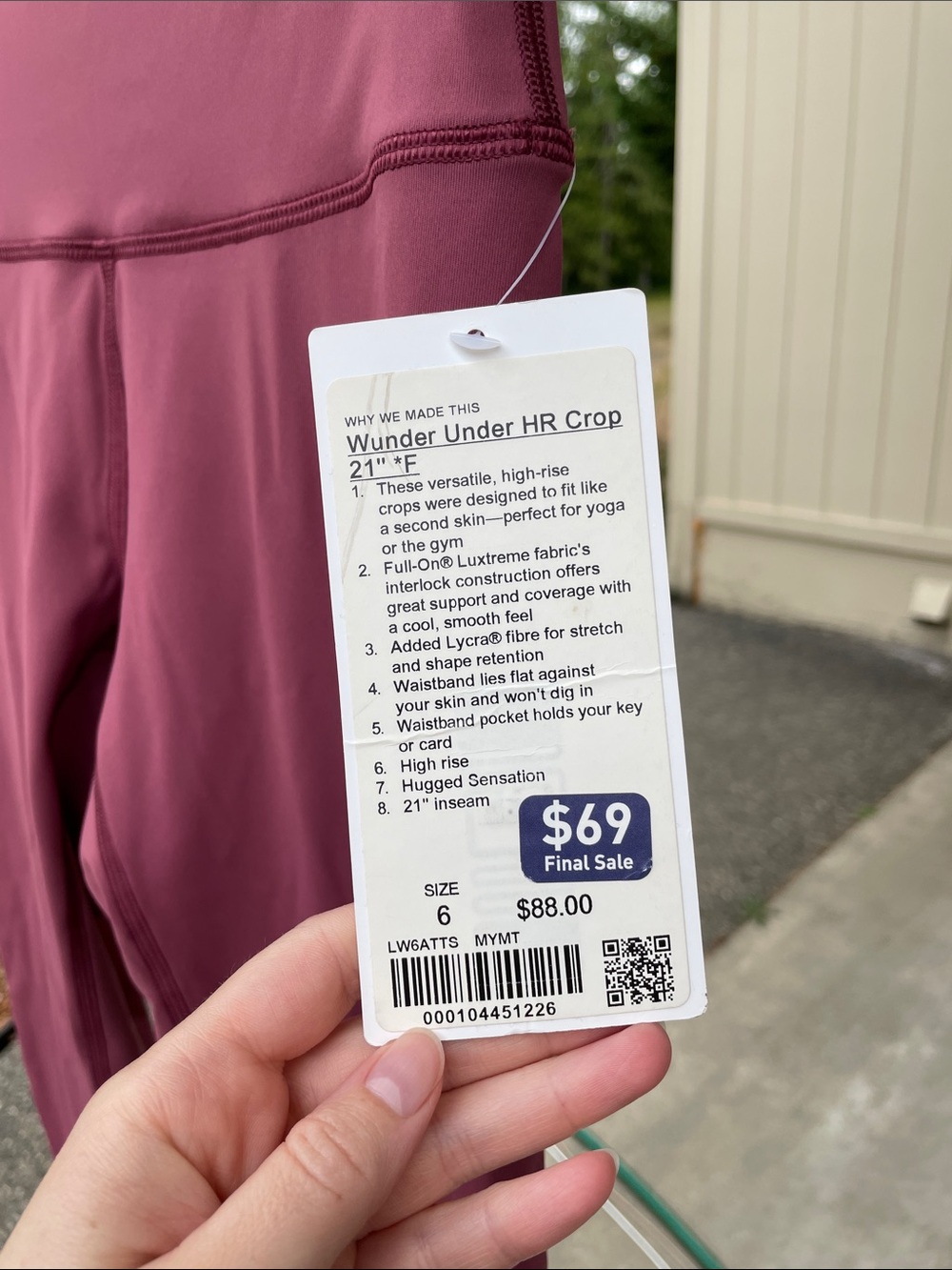 NWT Lululemon leggings - Picture 2 of 3